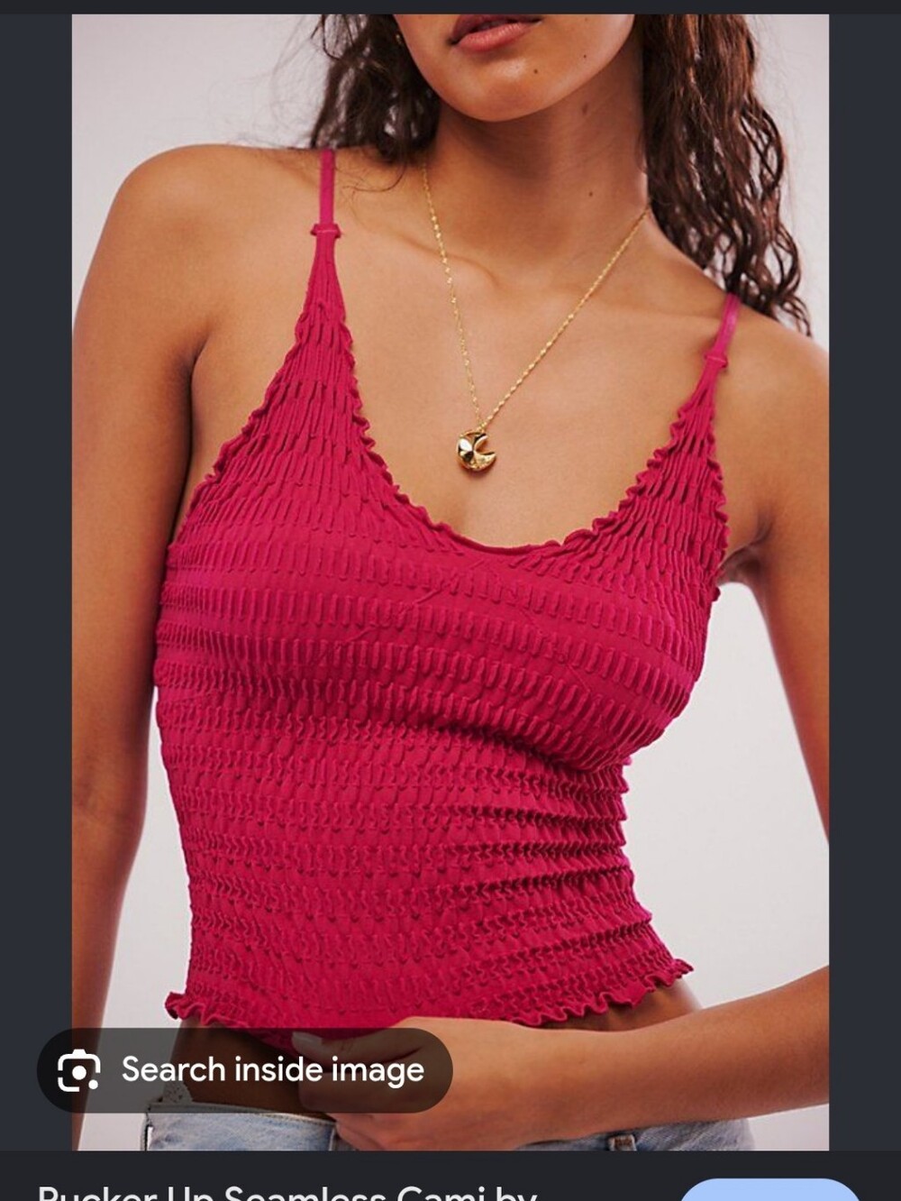 NWOT Free People Pucker Up Cami